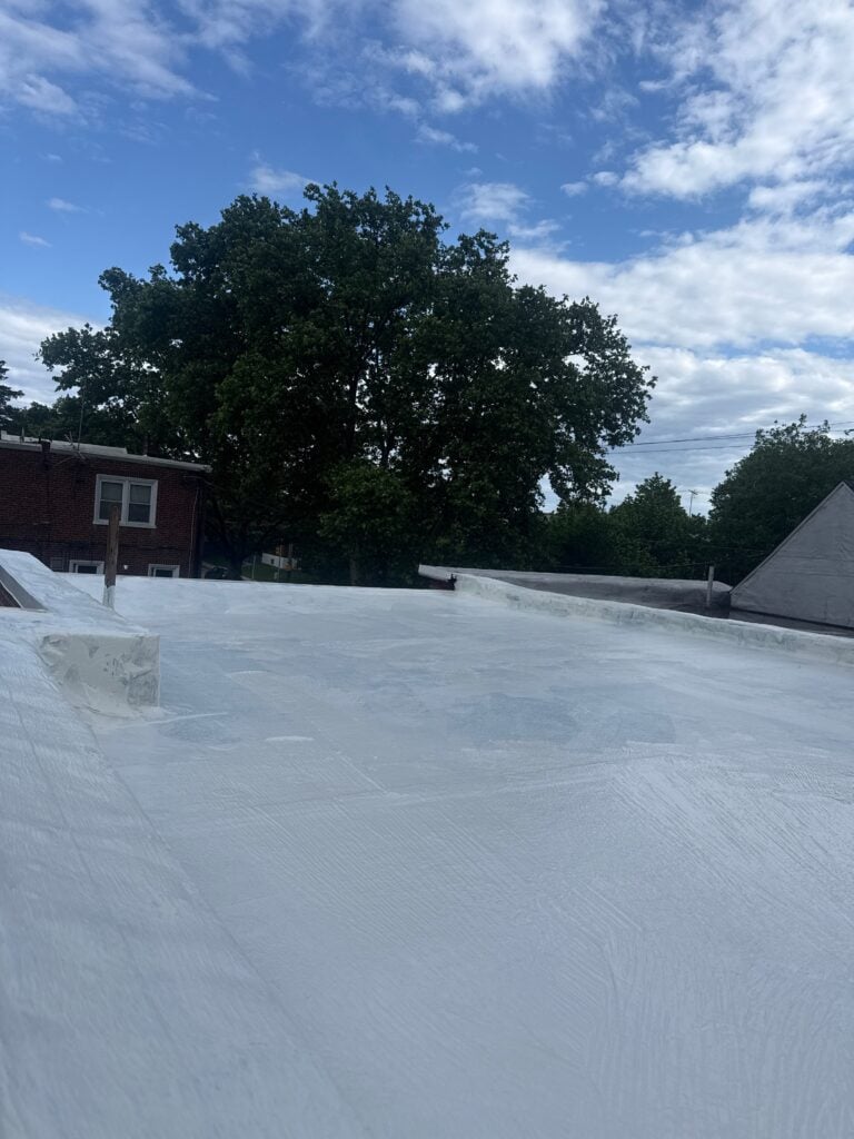 Acrylic Urethane Roof Coating Installation in Philadelphia — acrylic urethane roof coating installation