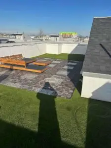 Acrylic Urethane Rooftop Deck Installation in South Philly — acrylic urethane roof top deck